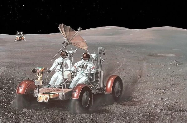 Apollo lunar rover, artwork