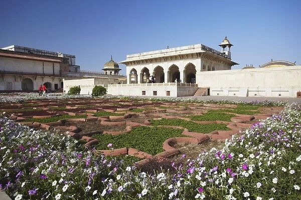 Khas Palace in Agra Fort, UNESCO World Heritage Site, Agra, Uttar Pradesh, India, Asia