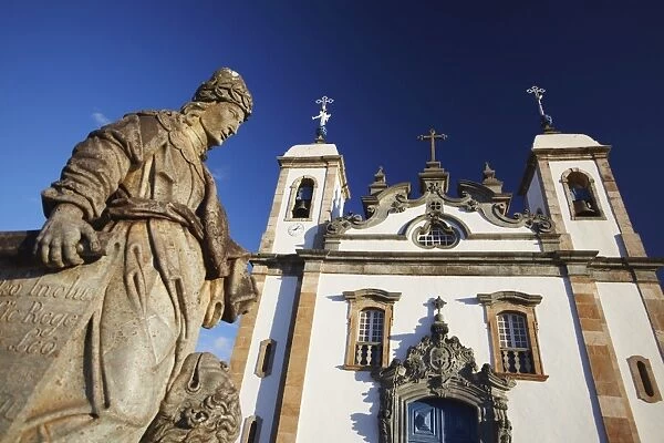 Sanctuary of Bom Jesus de Matosinhos and The Prophets sculptures by Aleijadinho, UNESCO World Heritage Site, Congonhas, Minas Gerais, Brazil, South America