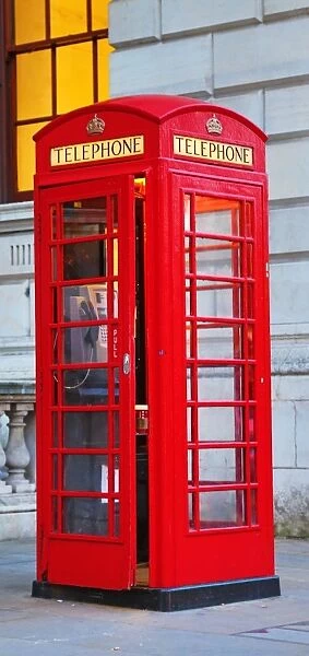 Red London Telephone Box in London