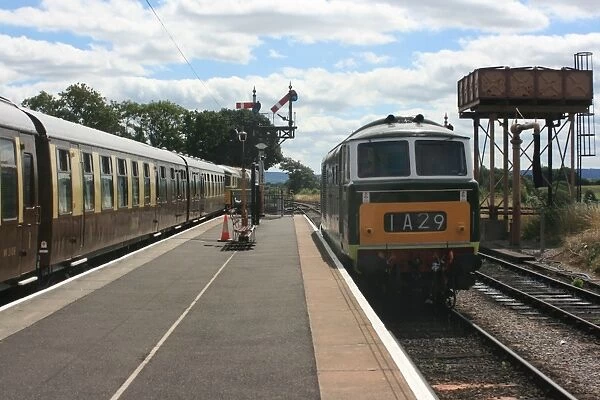 Diesel and The Quantock Belle at Bishops Lydeard, Somerset