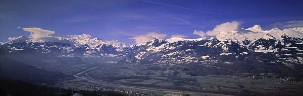 Rhine Valley from Liechtenstein