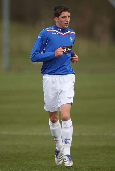 Rangers Under-19s: 2007-08 Murray Park Winners Celebrate with Michael Donald
