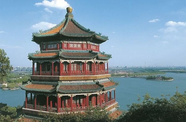 China - Beijing. Imperial Summer Palace (UNESCO World Heritage List, 1998). Pavilion