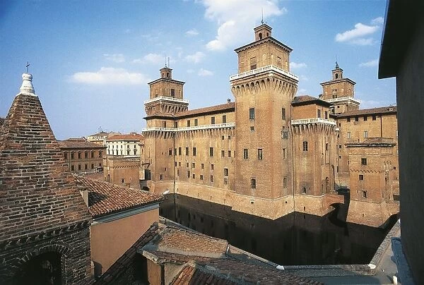 Italy, Emilia Romagna Region, Ferrara Province, Ferrara, Estense Castle