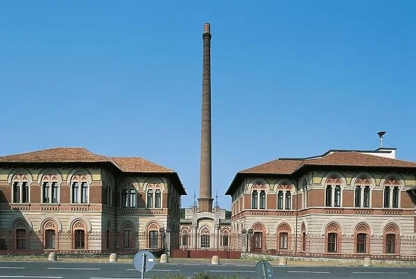 Italy, Lombardy Region, Bergamo province, Crespi d Adda, Workers Village