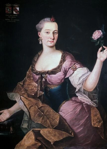 Portrait of Anna Maria Baroness Erberg (c1741-1769). Oil on canvas. Forunat Bergant