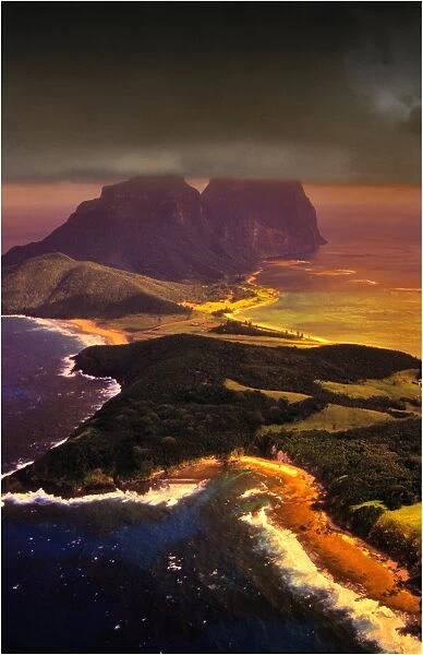 Aerial view of Lord Howe Island