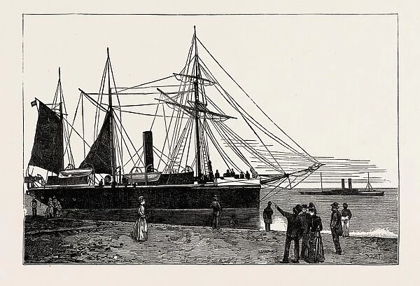 H. M. S. Watchful, gunboat, Lowestoft harbour, UK 1889