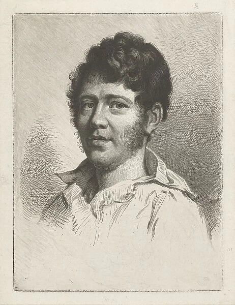 Portrait of an unknown man, Johannes Pieter de Frey, 1780 - 1834