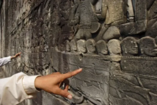 Buy Reliefs depicting daily life in the Angkorian empire