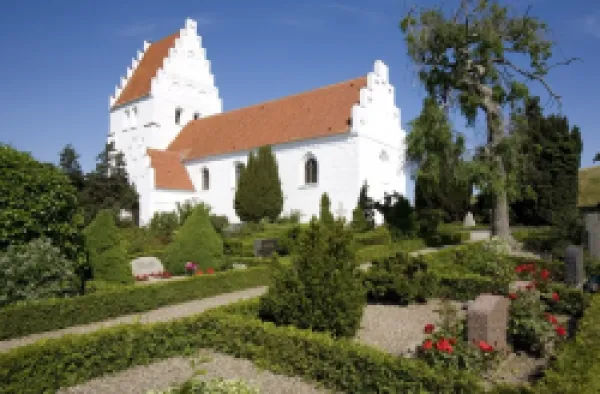 Buy Kirkegardsudvalged church with burial mound
