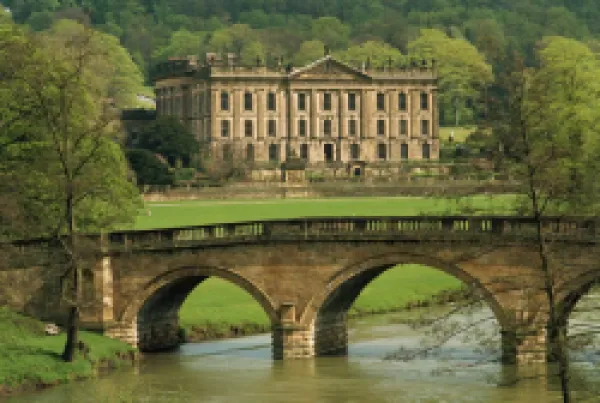 Buy Bridge over the river and Chatsworth House