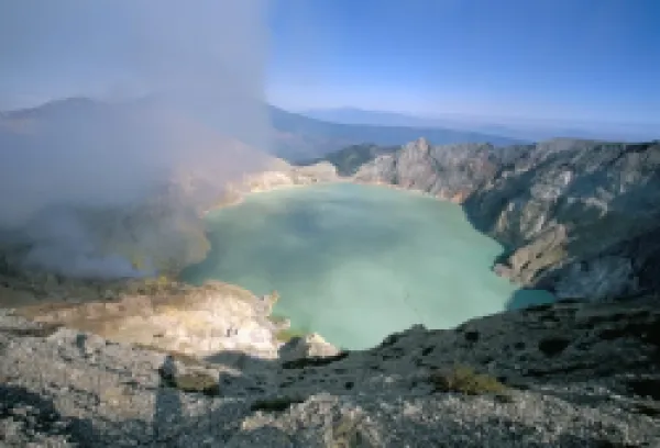 Buy Smoke billowing out from volcano vent