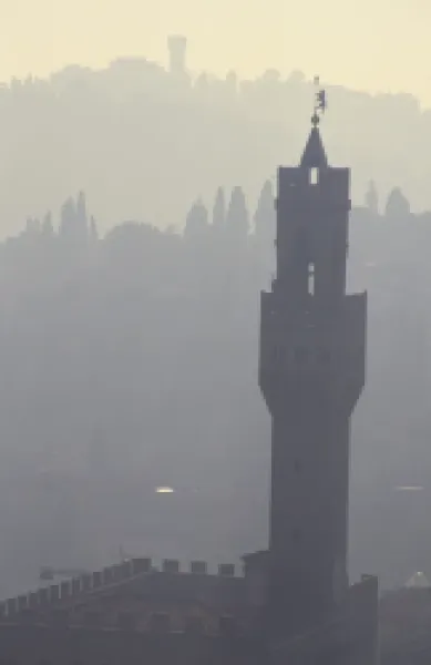 Buy View from Duomo Santa Maria del Fiore of hills and bell towers