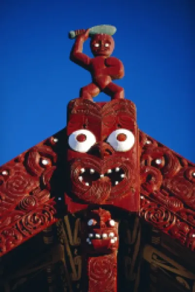 Buy Carved portal of a church in a Maori village at the