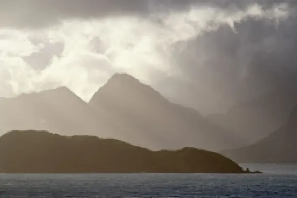 Buy Mountains and clouds on the coast of South Georgia