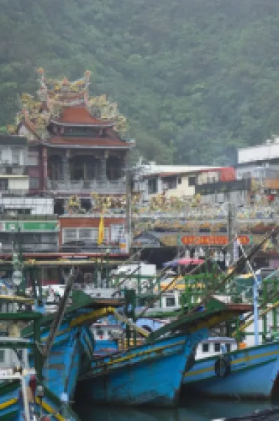 Buy Temple, boats in harbour port