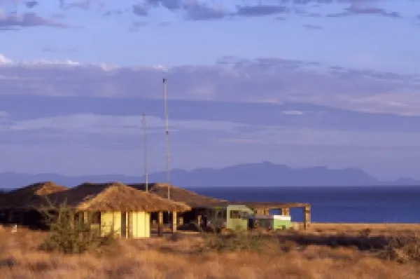 Buy The research centre of Koobi Fora looks out over Lake Turkana