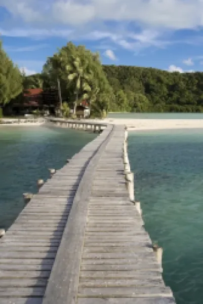 Buy Jetty, Carp Island Resort, Palau, Micronesia