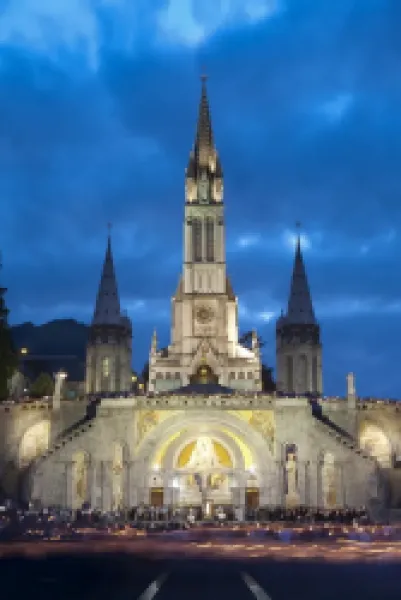 Buy Basilika du Rosaire, Lourdes, Hautes-Pyrenees, Midi-Pyrenees, France