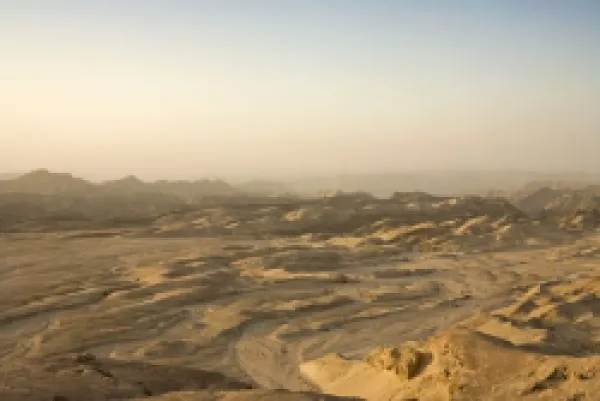 Buy View over the "Moon Landscape" - As a dust storm clouds the horizon