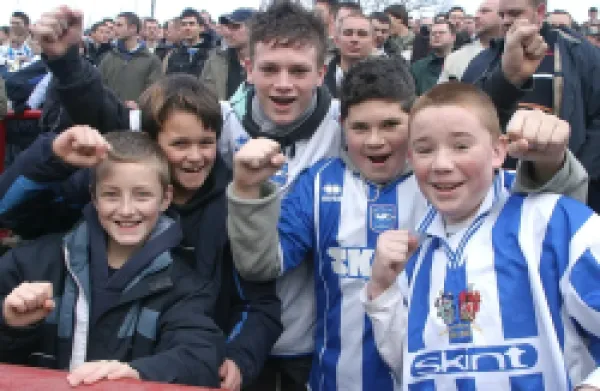 Albion fans at Brentford