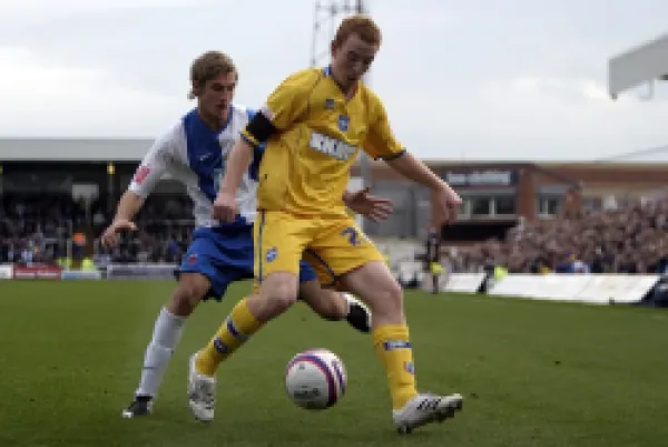 Hartlepool away match action 2007-08