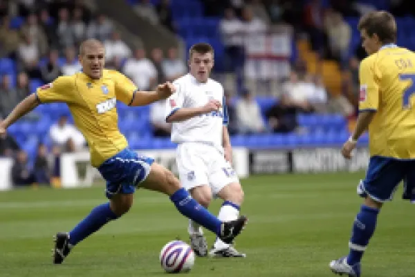 Tranmere Rovers away match action 2007-08