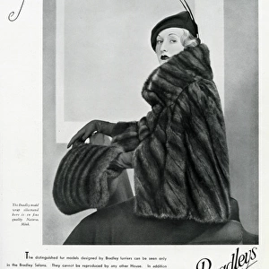 Advert for Bradleys quality mink 1934