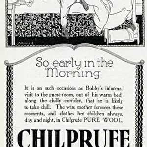 Advert for Chilprufe pure wool children clothes 1923