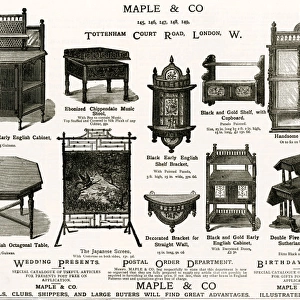 Advert for Maple & Co. furniture 1890
