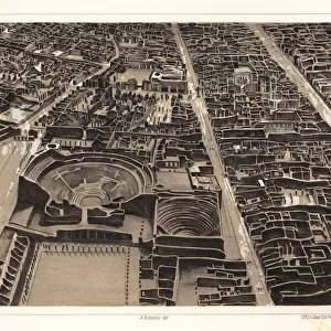 Aerial view of Pompeii