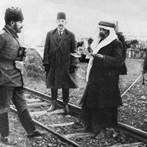 Ahmed Jemal Pasha greeted by a Sheik