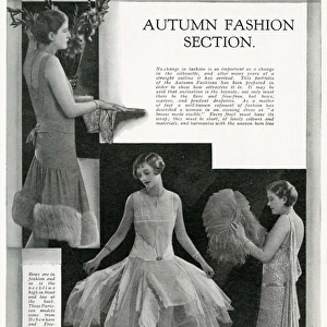 Autumn fashionable evening frocks 1929