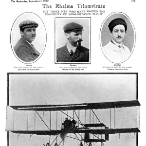 Aviation competition at Rheims, 1909, Farman, Latham & Paulh