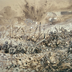 Battle at Thiaumont, Verdun, France, WW1