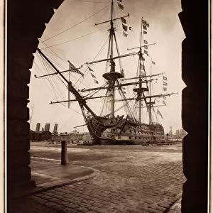 Britain poster, HMS Victory, Southsea and Portsmouth