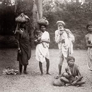 c. 1880s India- low caste group of country people