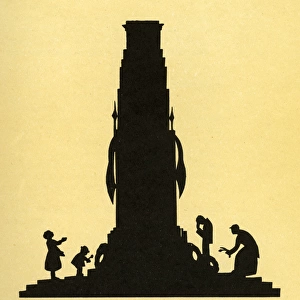 The Cenotaph in silhouette
