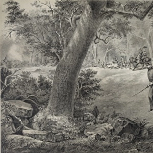 The charge of the first Maryland regiment at the death of As