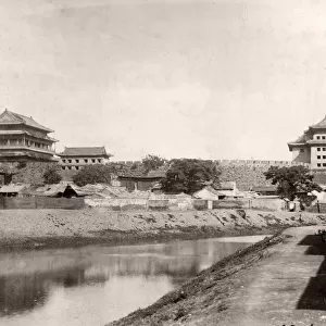 China c. 1880s - walls of the Tartar Tatar City Peking Beijing