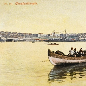 Constantinople - Rowing on the Golden Horn