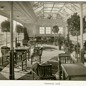 The Cunard Liner RMS Mauretania - Verandah Cafe