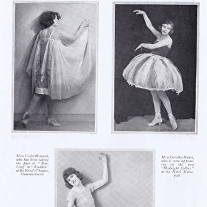 Three dancers: Violet Howard, Mary Leigh and Dorothy Hurst