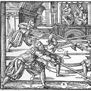 FENCING WITH PIKES 1570