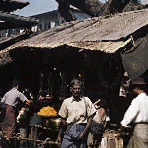 Fraser Street bazaar - Rangoon