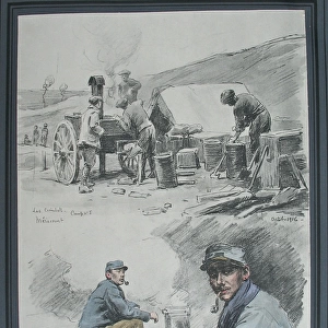 French army field kitchen at Camp No 5, M鲩ecourt