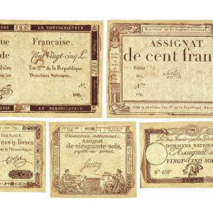 French Revolution (1794). Assignats, banknote