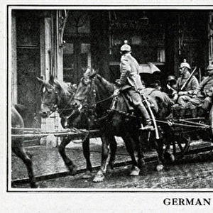 German artillery in Brussels, WW1
